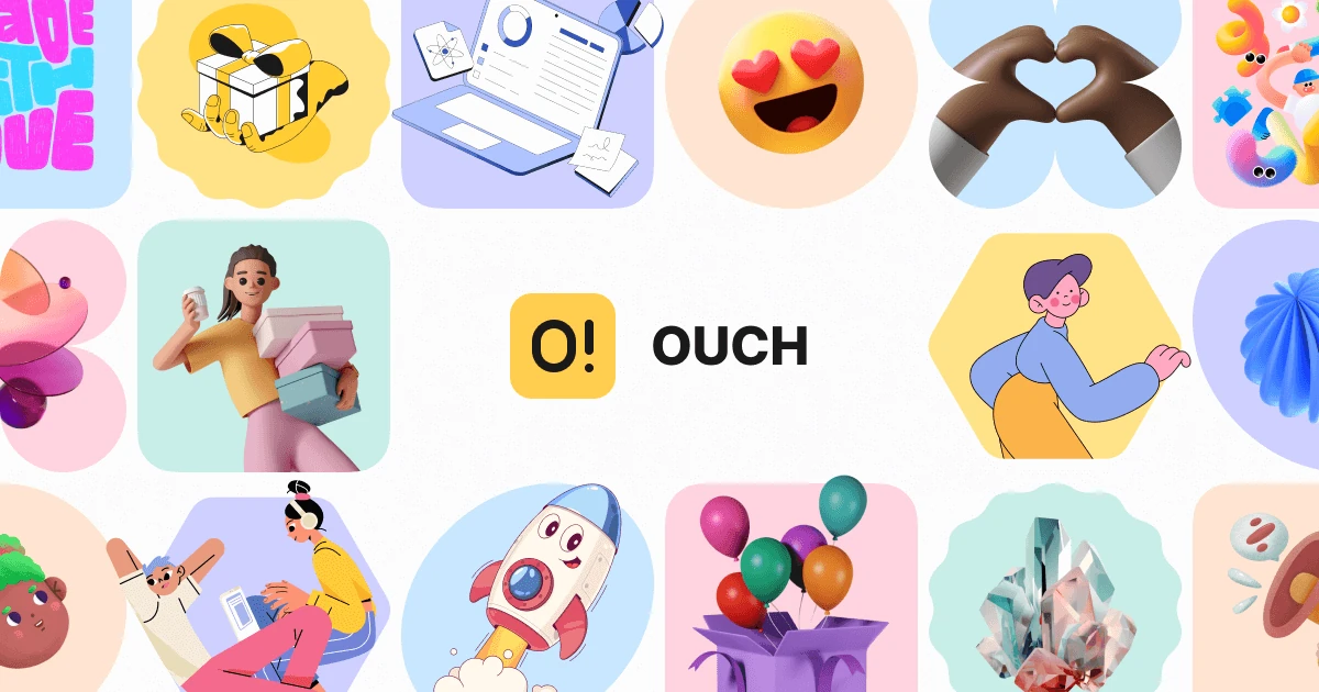 Free Clipart & Illustrations - Vector SVG and PNG Graphics, Ouch Images for Download