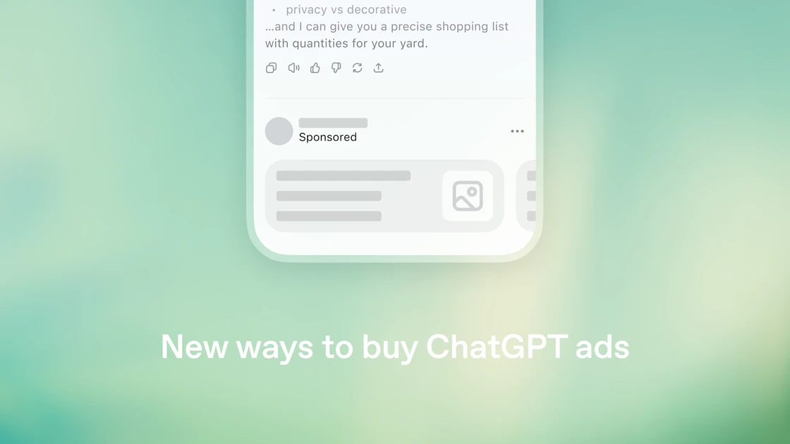 New ways to buy ChatGPT ads