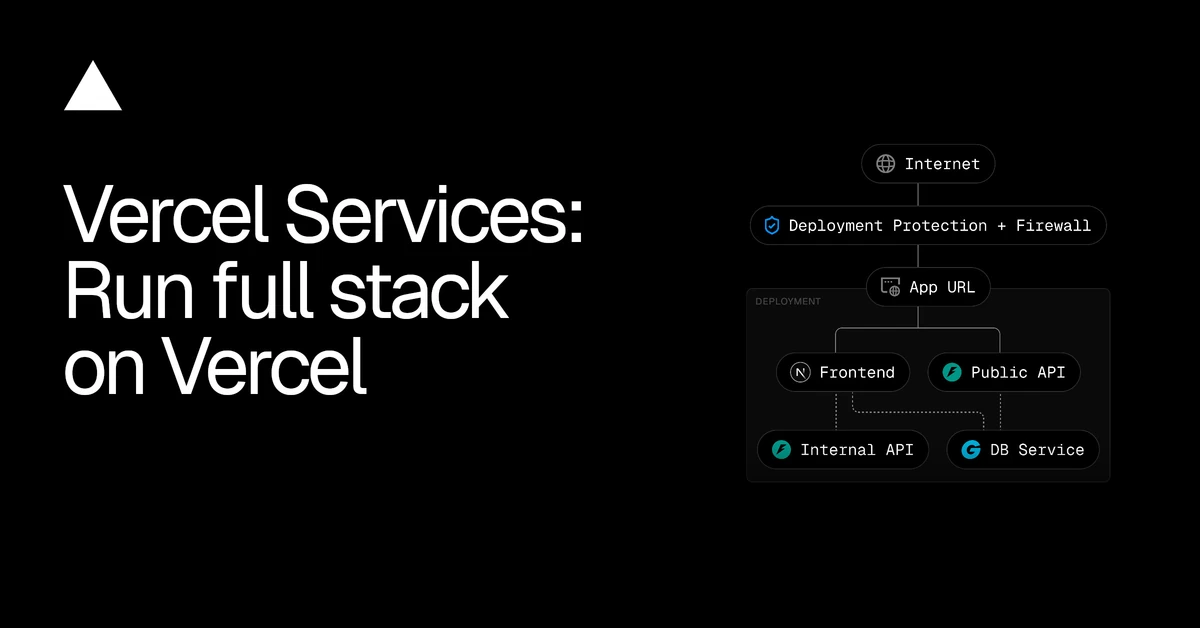 Vercel Services: Run full stack on Vercel