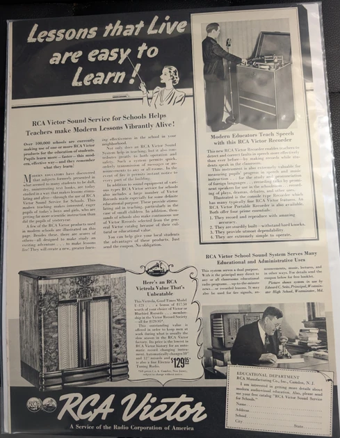 How RCA Victor sold Sound Service to classrooms in 1939