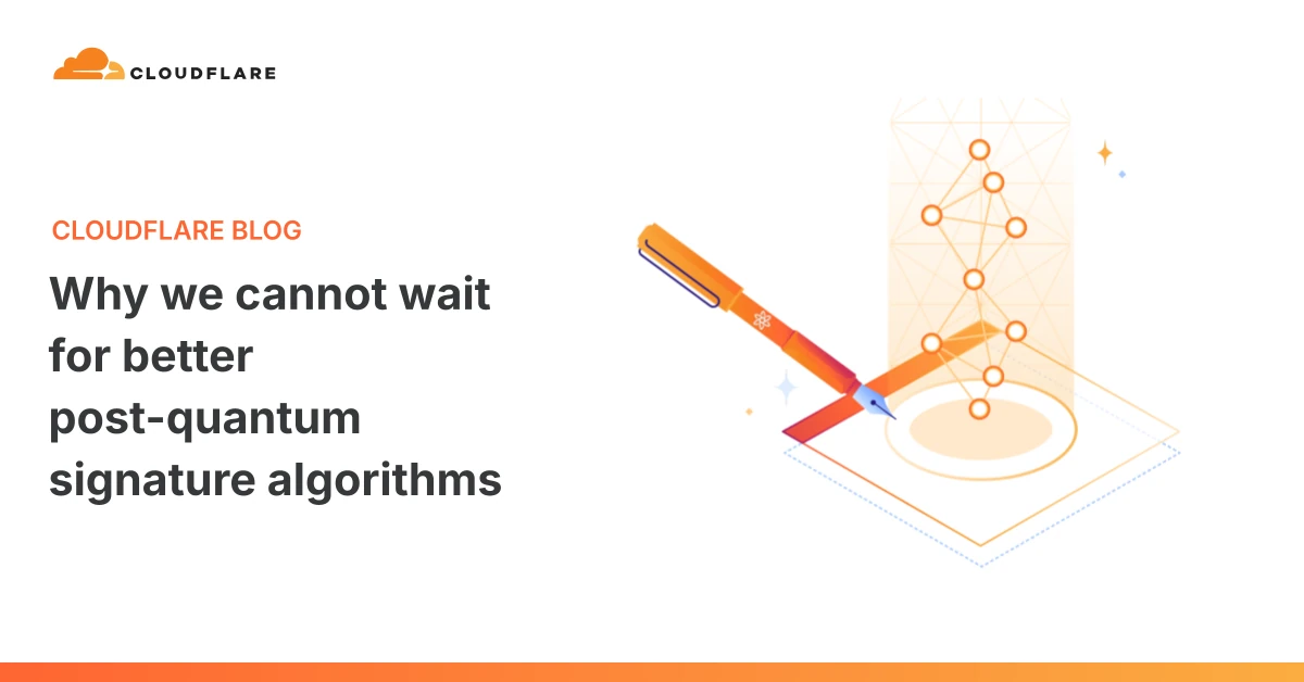 Why we cannot wait for better post-quantum signature algorithms