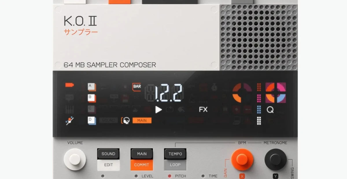 Teenage Engineering adds lo-fi mode, USB audio, and more to its KO II sampler