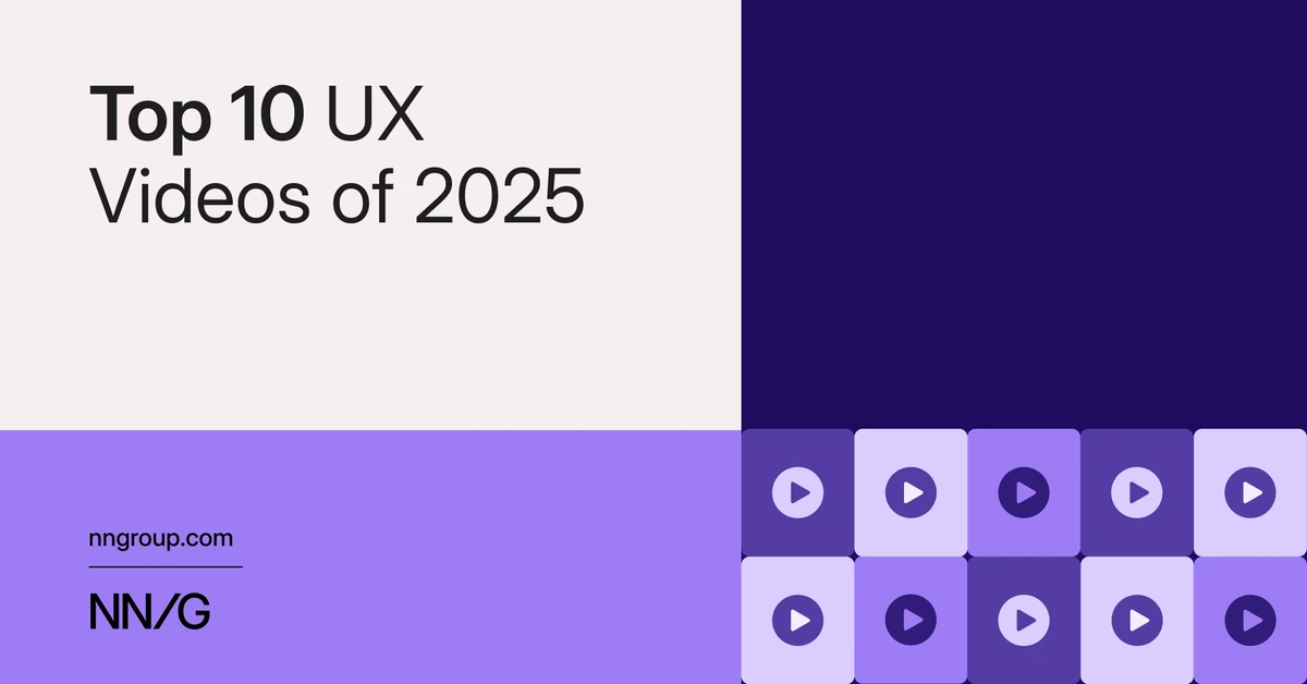 Top 10 UX Videos of 2025