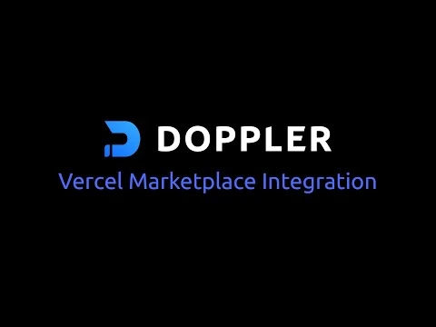 Vercel marketplace integration with Doppler