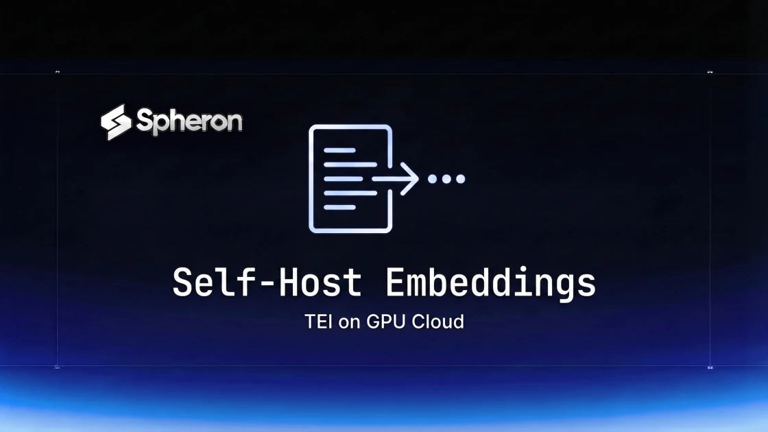 Self-Host Embeddings and Rerankers: TEI on GPU Cloud (2026)