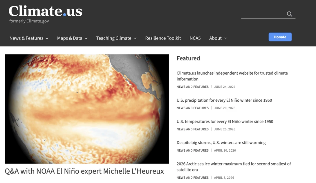 Climate.gov staff relaunch site after Trump killed it
