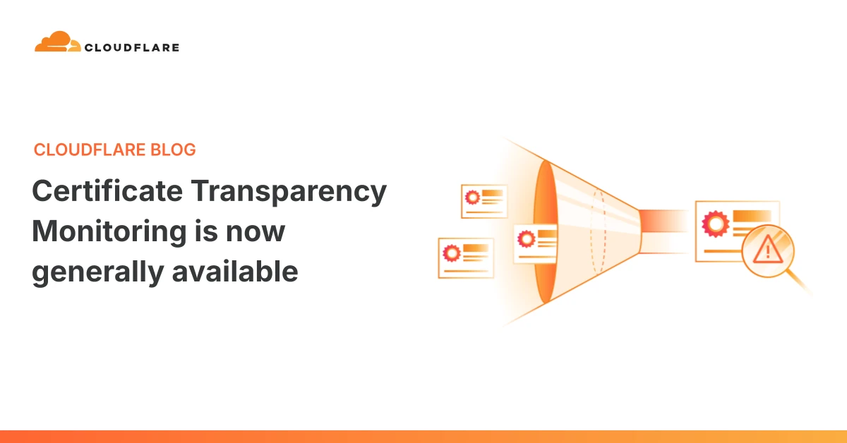 Certificate Transparency Monitoring is now generally available