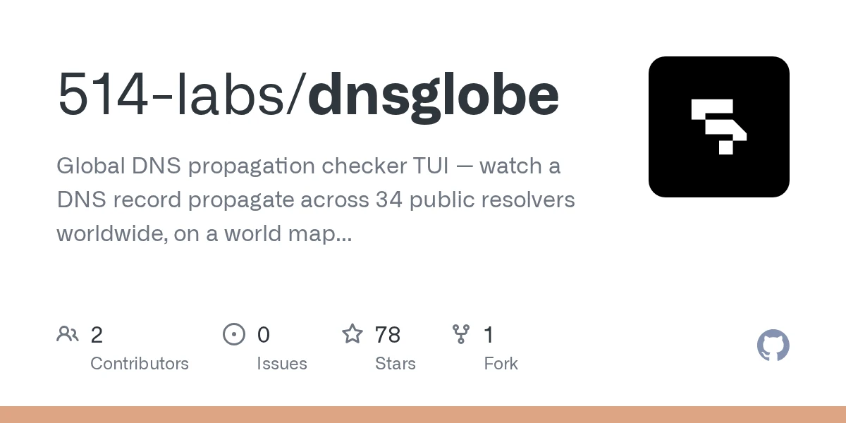 DNSGlobe – Rust TUI to watch DNS propagate around the world