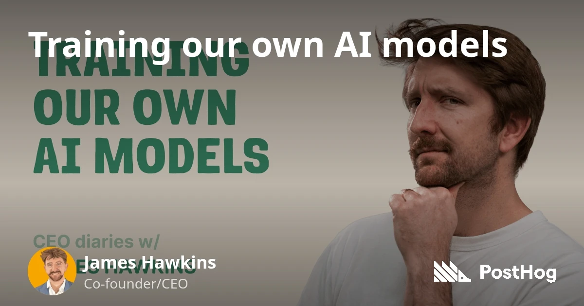 PostHog will train AI models with your data (opt-in by default)