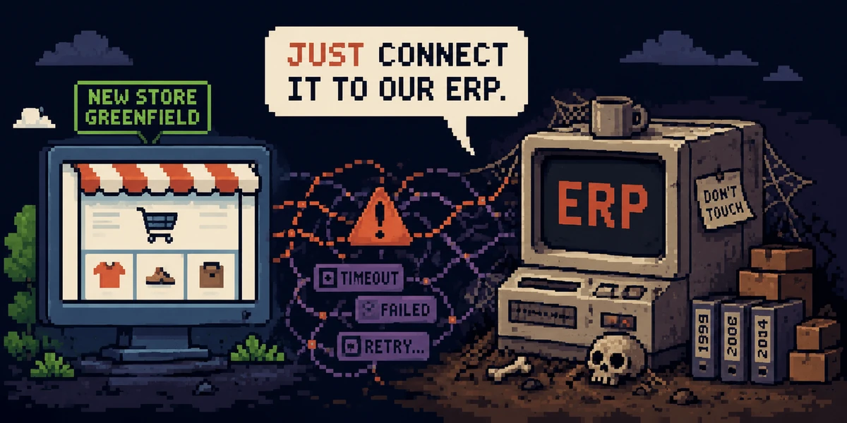 The phrase that ruins every eCommerce project: "Just connect it to our ERP."