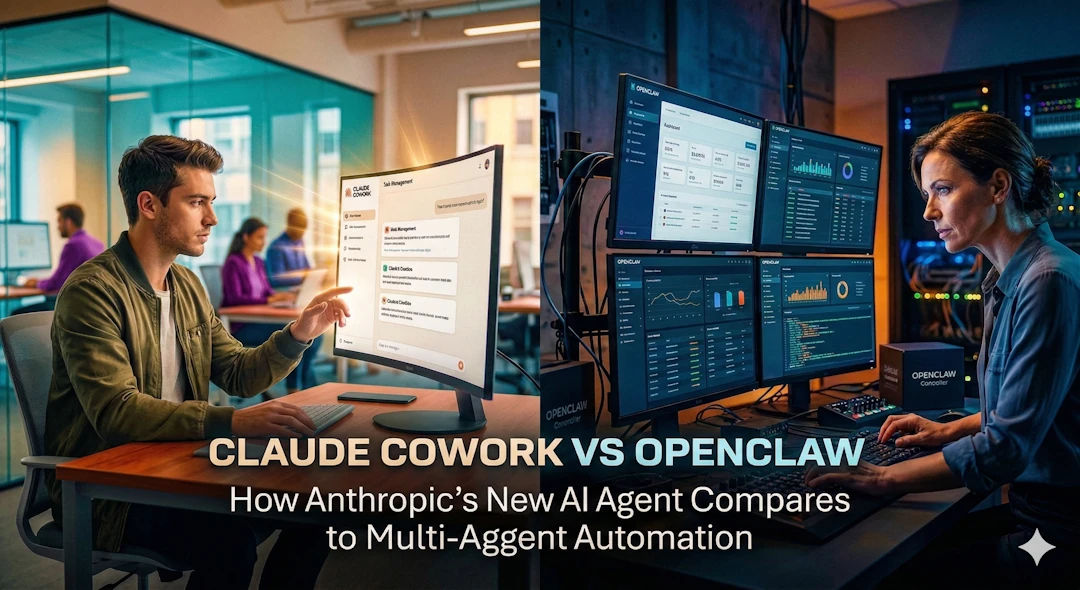 Claude Cowork vs OpenClaw: How Anthropic’s New AI Agent Compares to Multi-Agent Automation - Kumar Gauraw