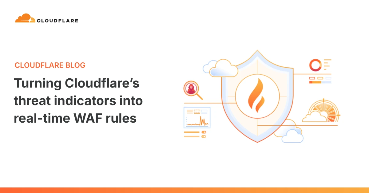 Turning Cloudflare’s threat indicators into real-time WAF rules
