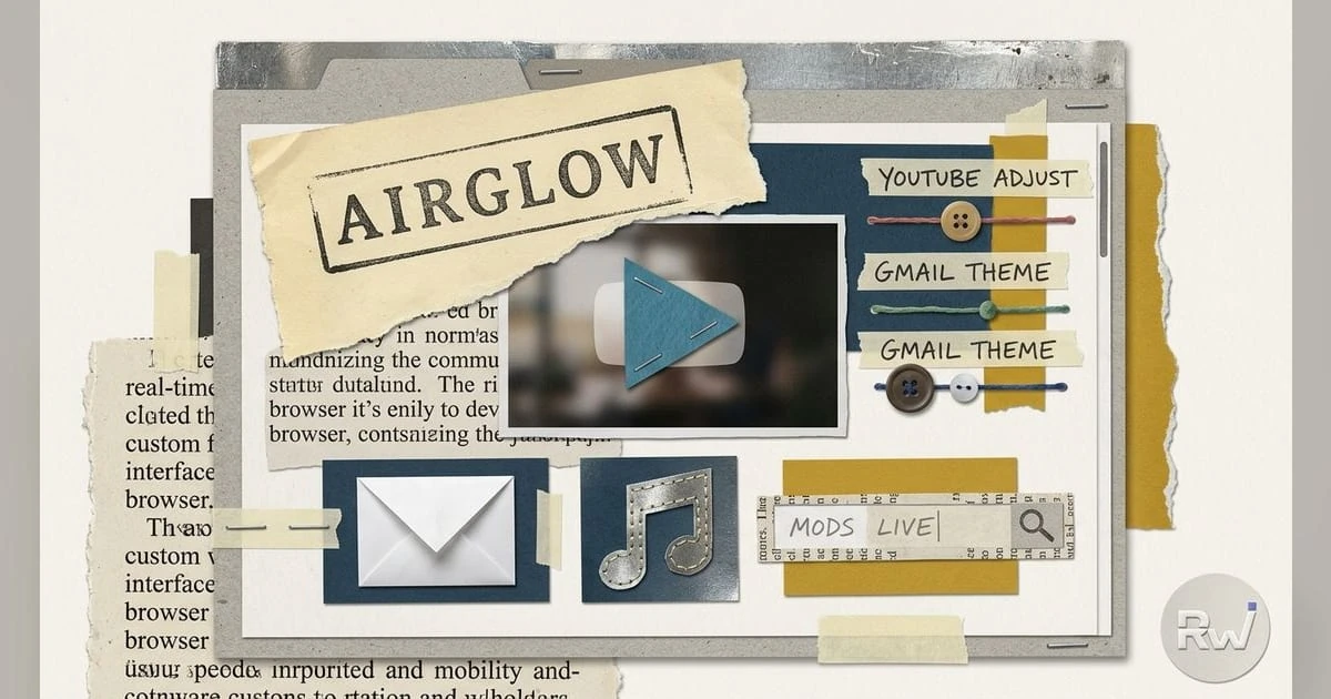Airglow browser lets users modify YouTube, Gmail and Spotify in real time