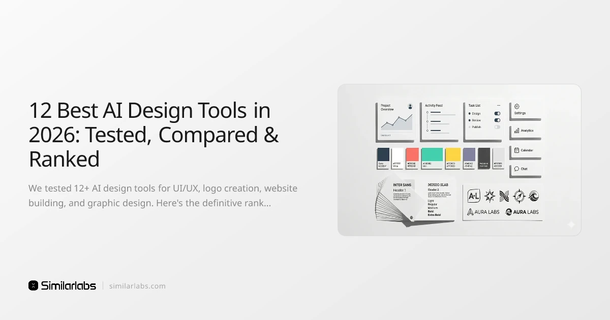 12 Best AI Design Tools in 2026: Tested, Compared & Ranked
