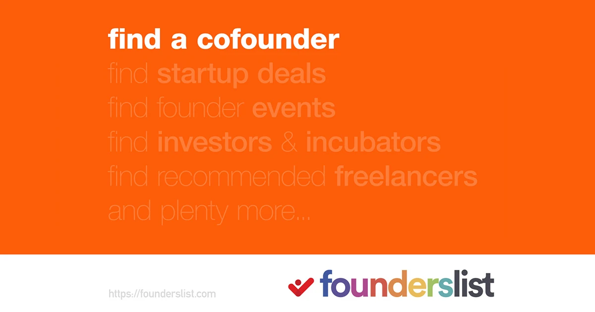 Find or become a startup Cofounder