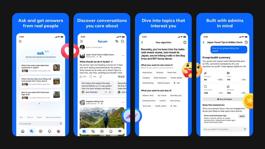 Forum is Meta’s new Facebook Groups app, and it looks a lot like Reddit