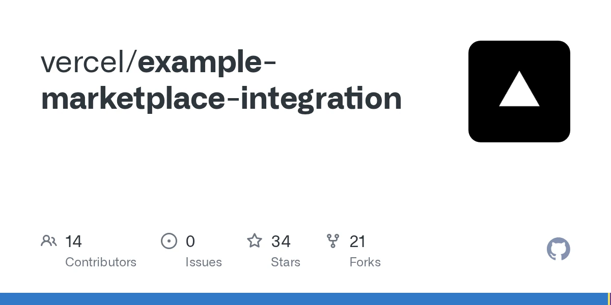 GitHub - vercel/example-marketplace-integration
