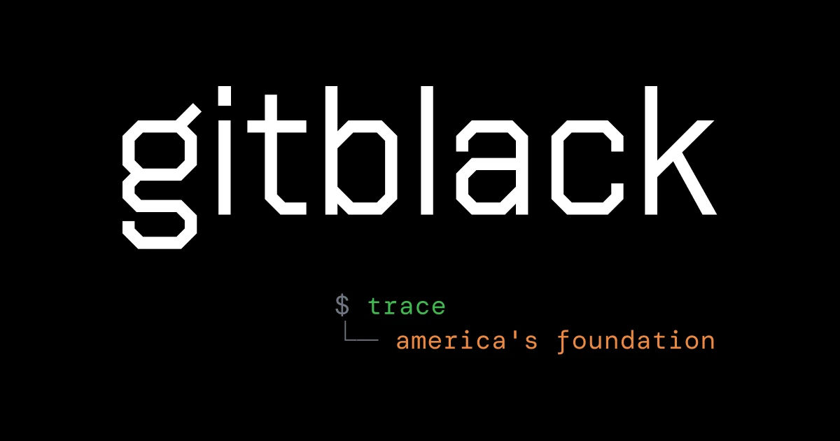 GitBlack: Tracing America's Foundation