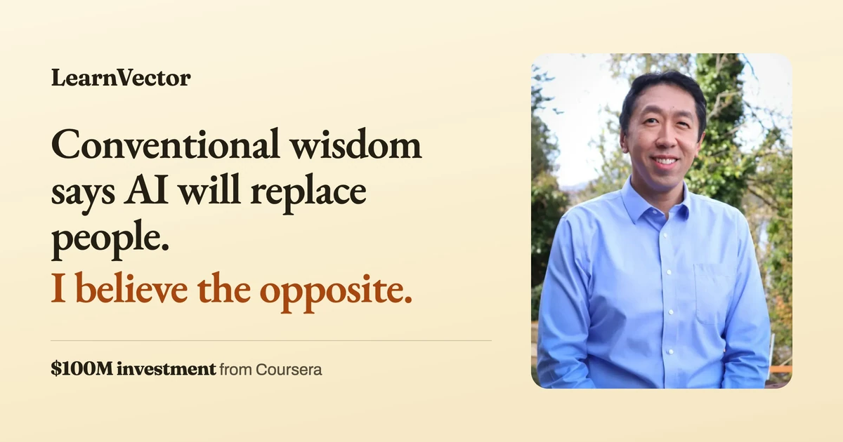 LearnVector – Andrew Ng's AI company building one‑to‑one learning experiences