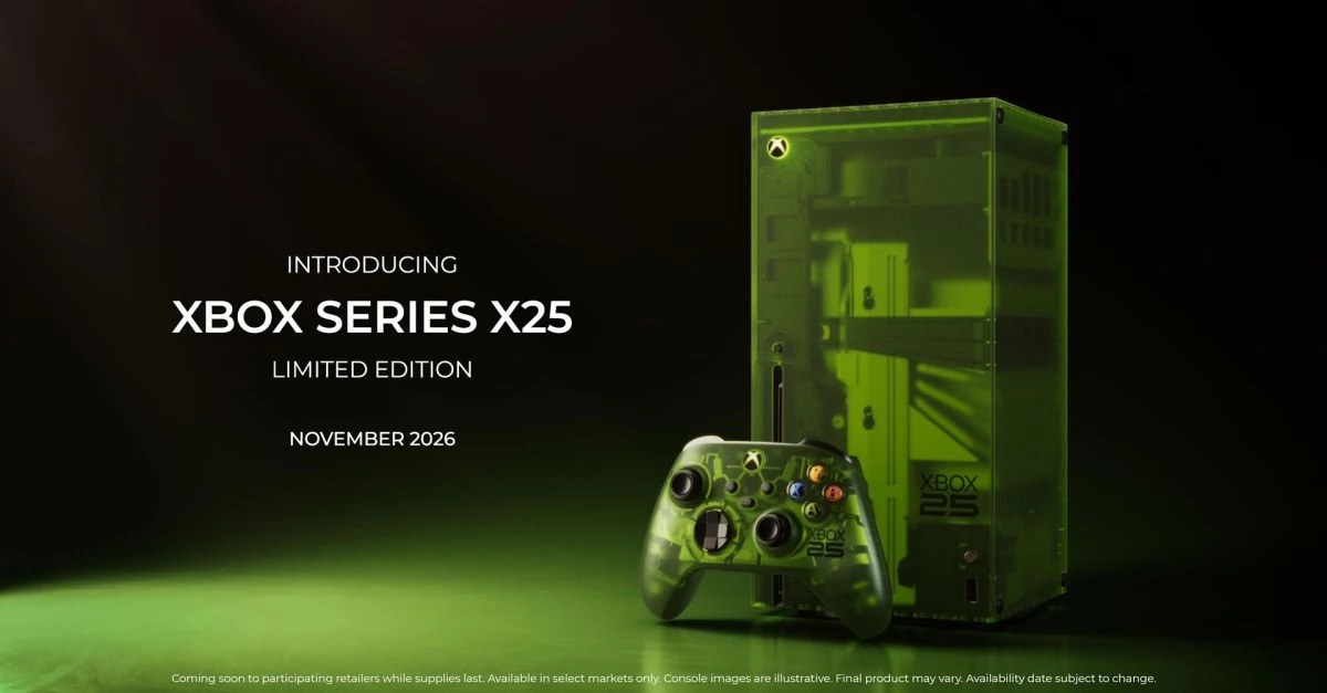 This is Microsoft’s Xbox 25th anniversary console in translucent green