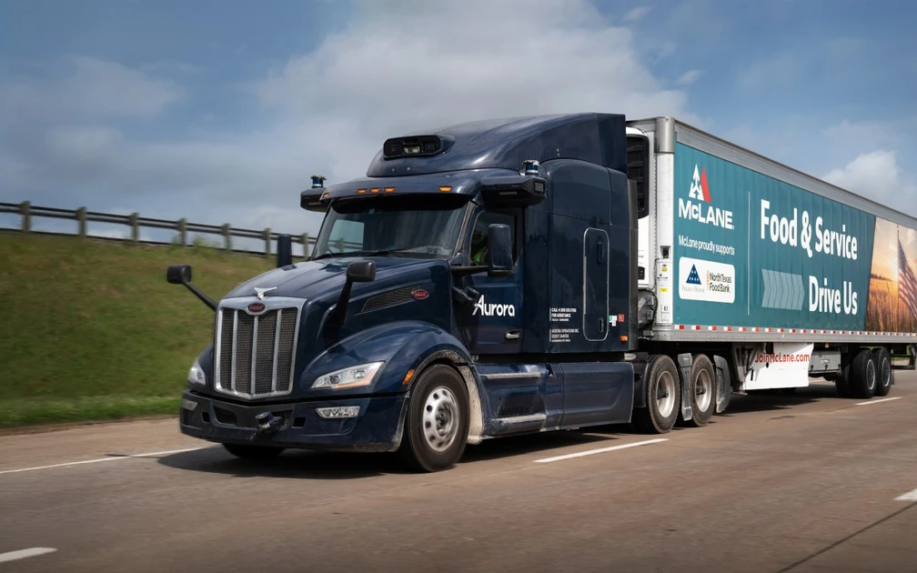 Aurora lands McLane deal to run driverless truck routes in Texas