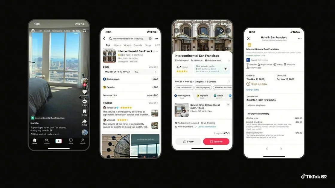TikTok now lets you book hotels through the app