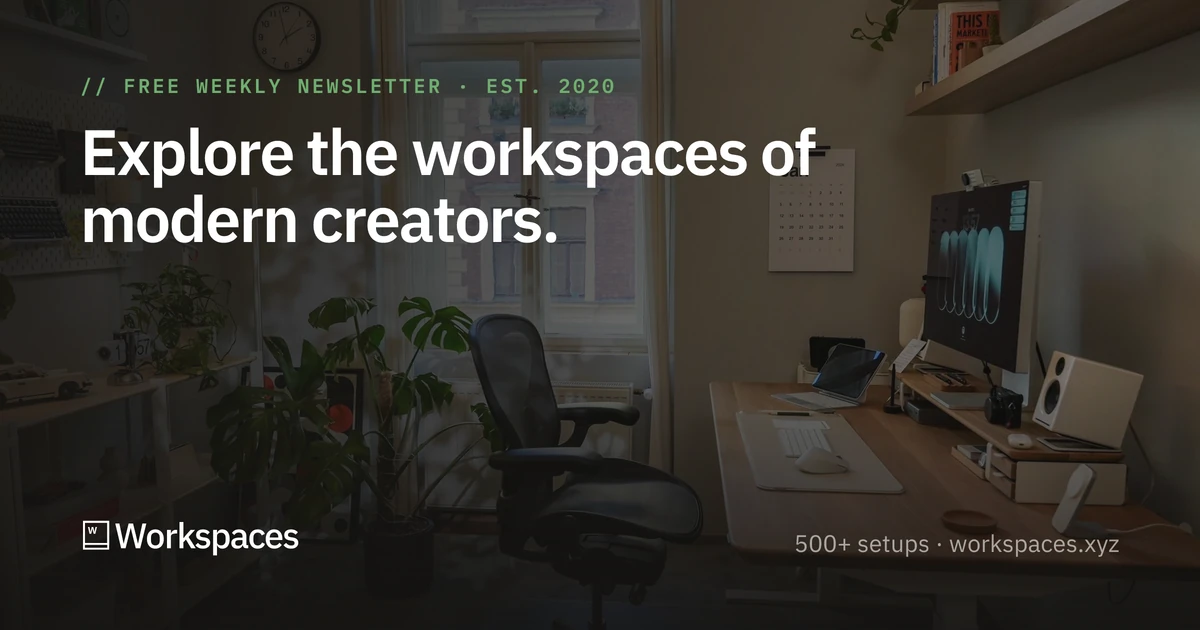 Show HN: Explore the Workspaces of Modern Creators