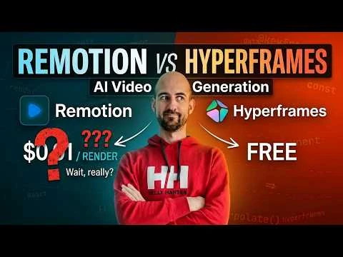 Remotion vs HyperFrames | Without Coding Skills! - YouTube