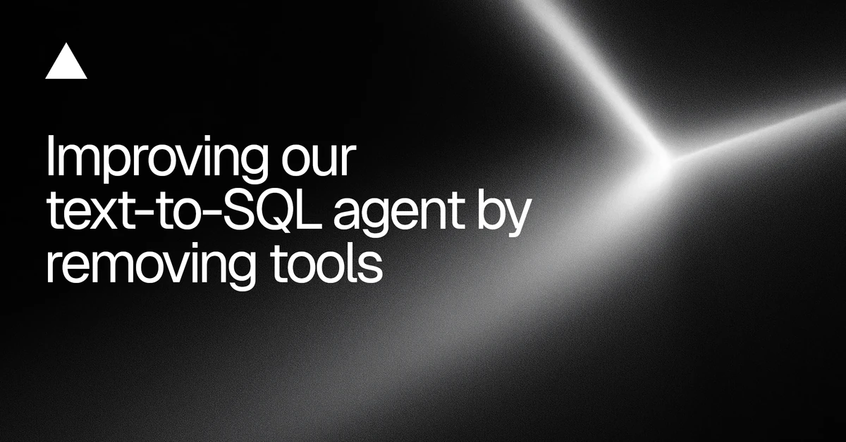 We removed 80% of our agent’s tools - Vercel
