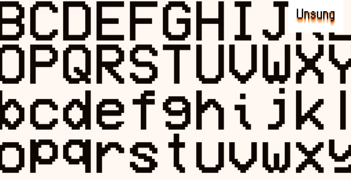 A few interesting modern pixel fonts