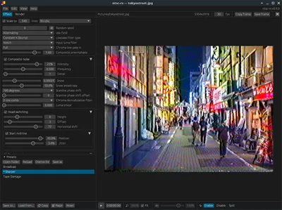 Ntsc-rs – open-source video emulation of analog TV and VHS artifacts