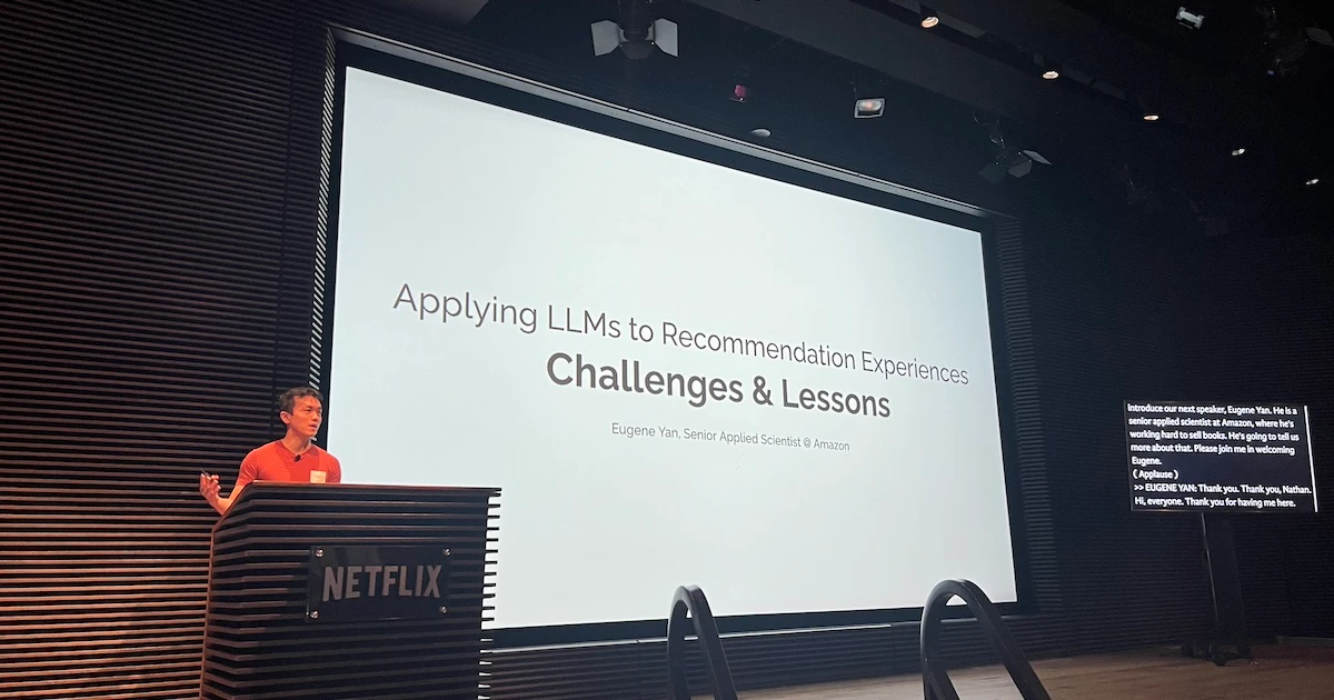 Netflix PRS 2024 - Applying LLMs to Recommendation Experiences