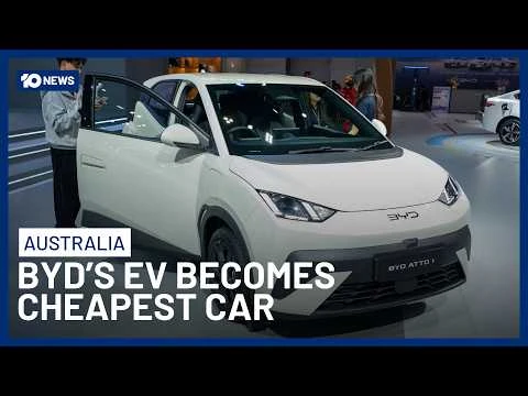 BYD Slashes Price of Electric Car and Becomes Cheapest in Australia [video]