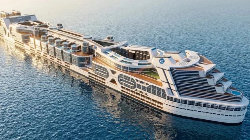 A mile-long nuclear-powered ship for 80,000 people has been “about to break ground” for three decades