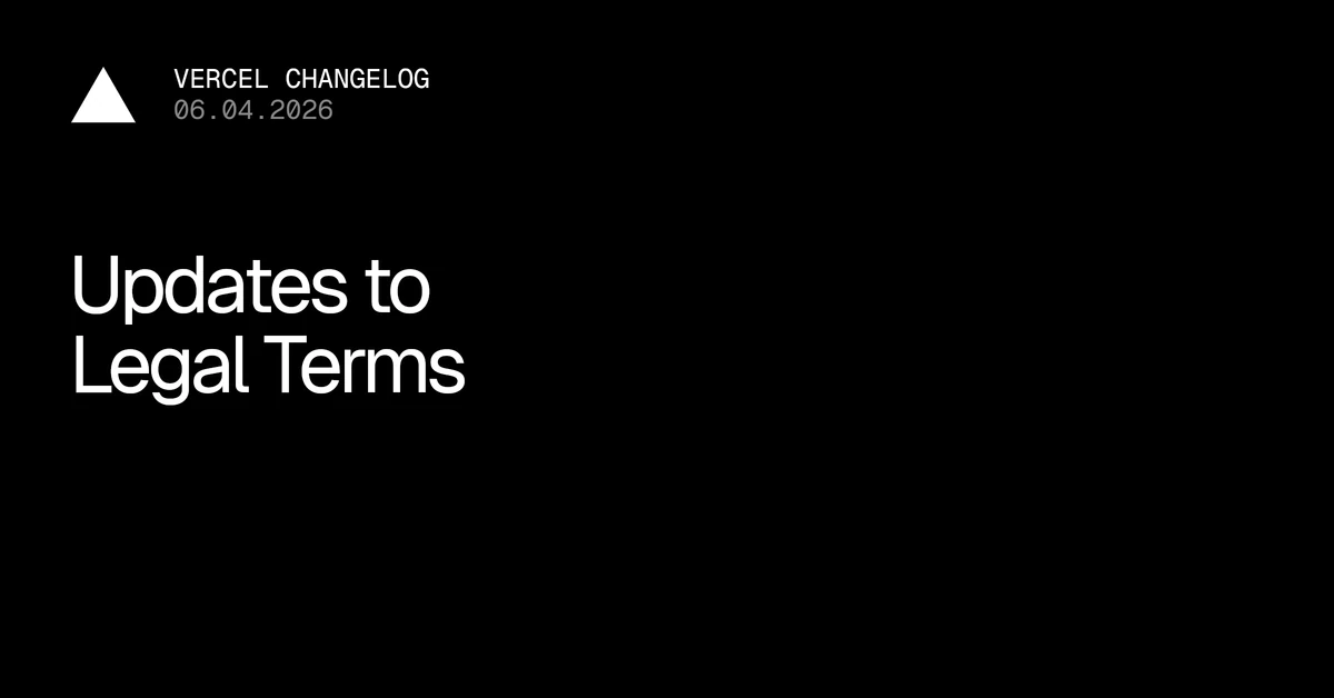 Updates to Legal Terms