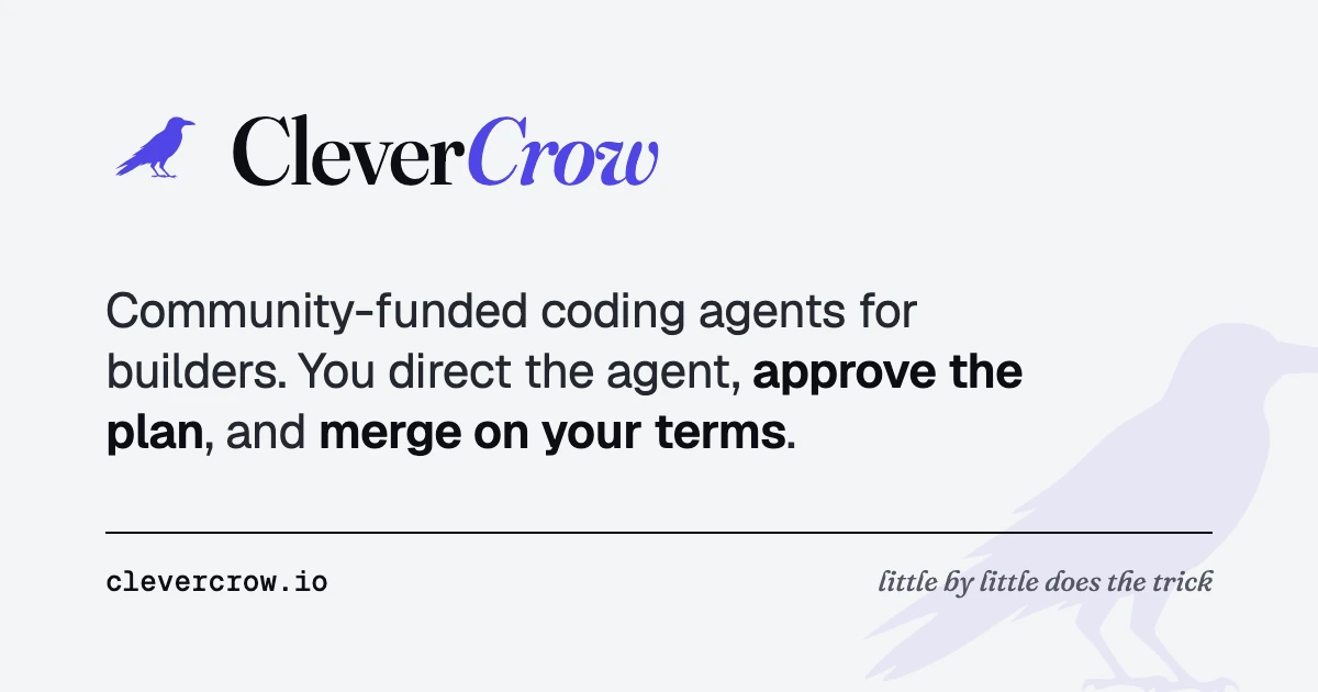 Show HN: CleverCrow: give tokens to your favorite projects