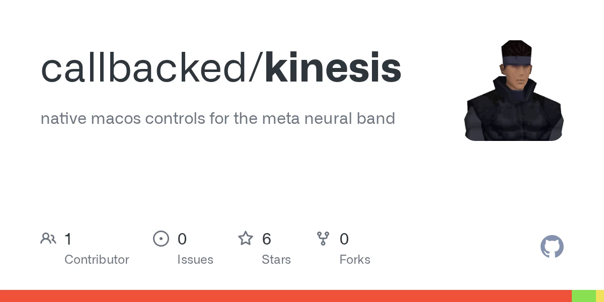 Show HN: Kinesis – Control your Mac with the Meta Neural Band