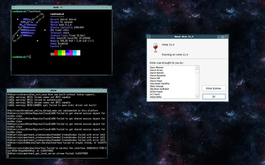 Running Windows Games on a Hobby OS with Wine