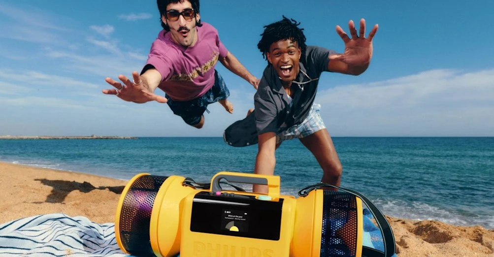 Philips new audio gear brings back the bright bold colors of the ’80s