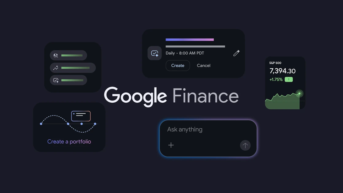 Our latest Google Finance upgrades, including a new app