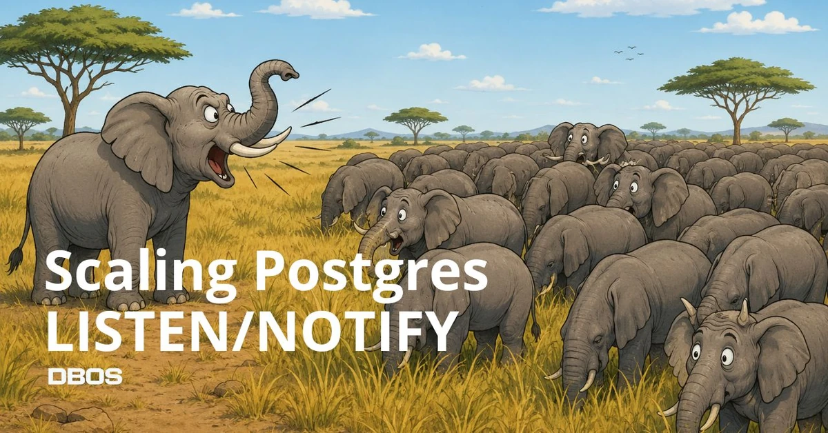 Postgres LISTEN/NOTIFY actually scales
