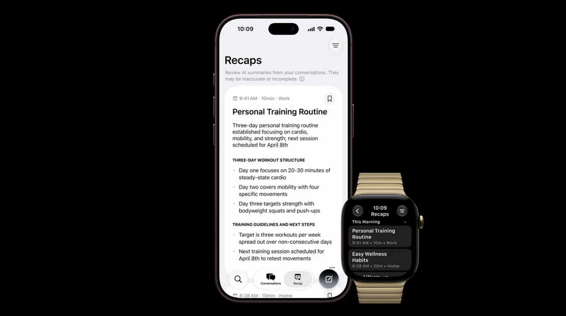 Apple's Siri Recap will remember your conversations for you
