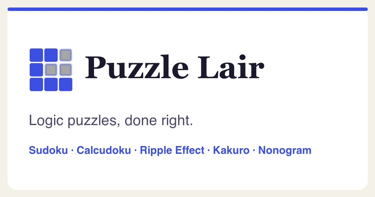 Show HN: Got sick of ads, so I made my own logic puzzle site