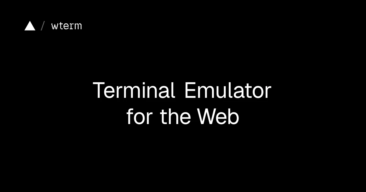 Wterm – Terminal Emulator for the Web