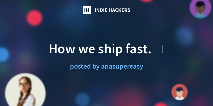 How we ship fast. 🦅