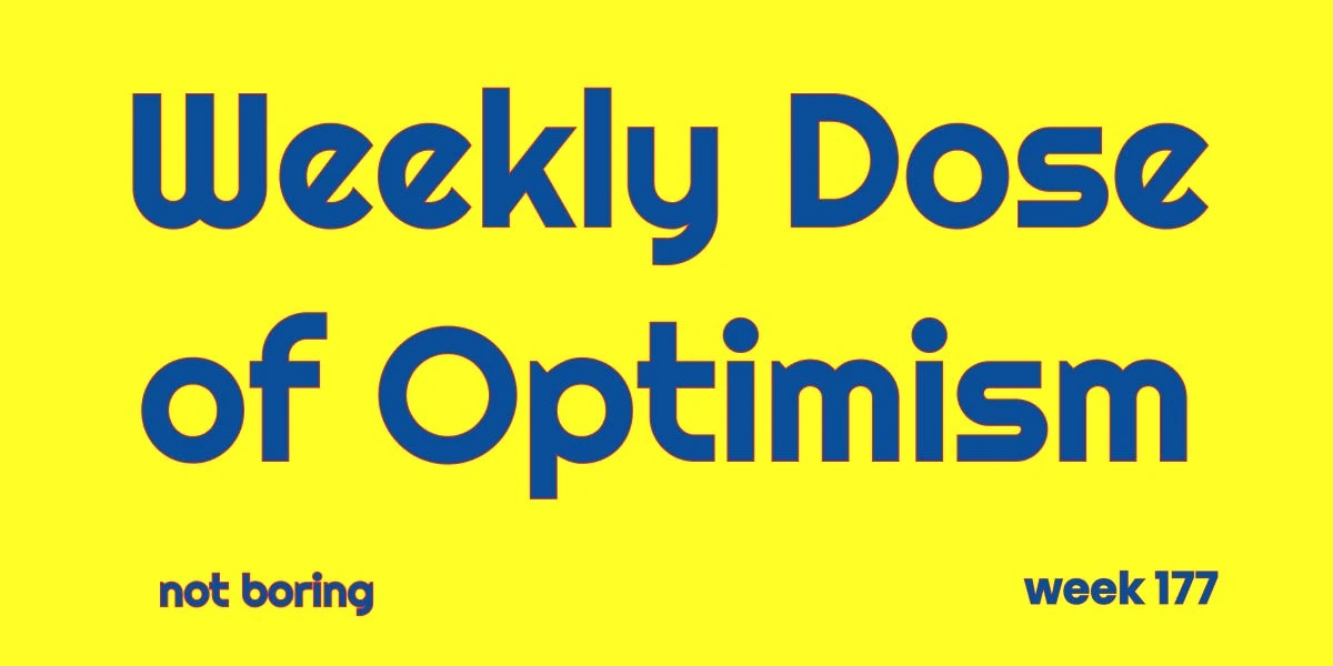Weekly Dose of Optimism #177