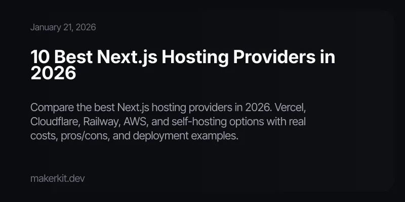 10 Best Next.js Hosting Providers in 2026