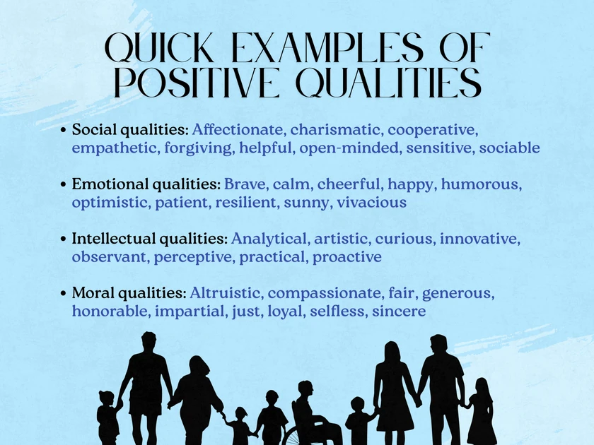 120+ Positive Qualities & Character Traits (with Definitions)