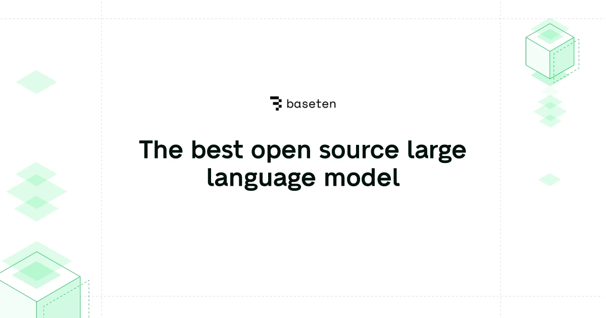 The best open source large language model