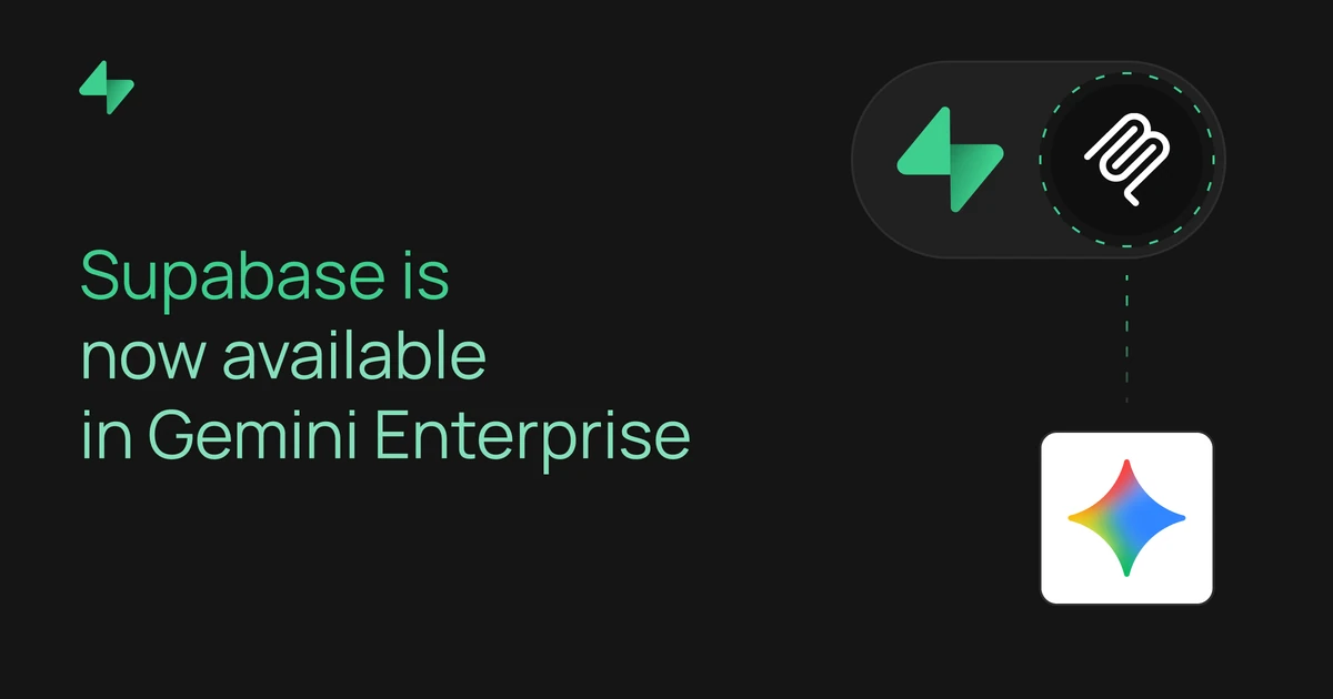 Supabase is now available in Gemini Enterprise